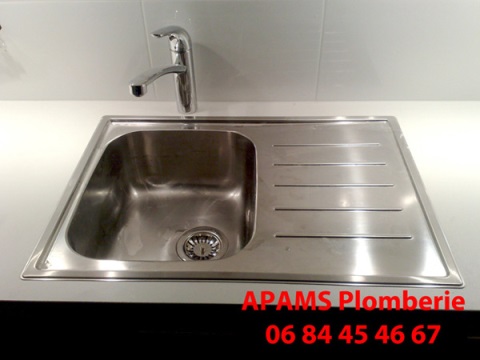evier apams plomberie Miribel apams plomberie evier, dépannage évier, fuite évier, robinet évier, débouchage évier bouché